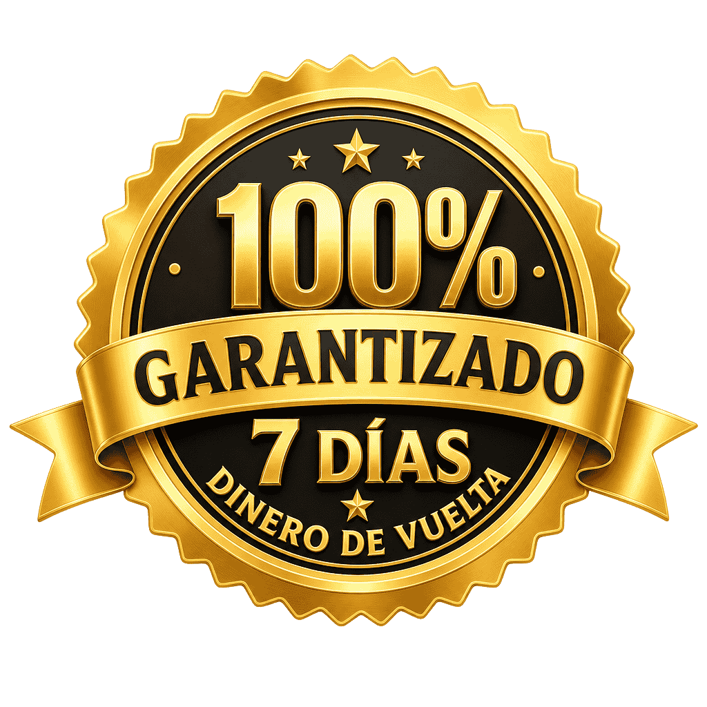 Sello 100% garantizado — 7 días dinero de vuelta